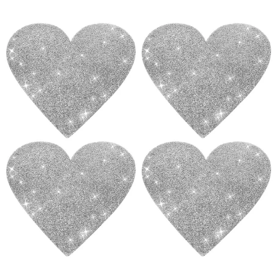 Glitter Heart Placemats Set of 4, Silver Heart Rhinestones 15 Inches Table Mat Decoration Placemat for Centerpiece Dining Table
Glitter Heart Placemats Set of 4, Silver Heart Rhinestones 15 Inches Table Mat Decoration Placemat for Centerpiece Dining Table