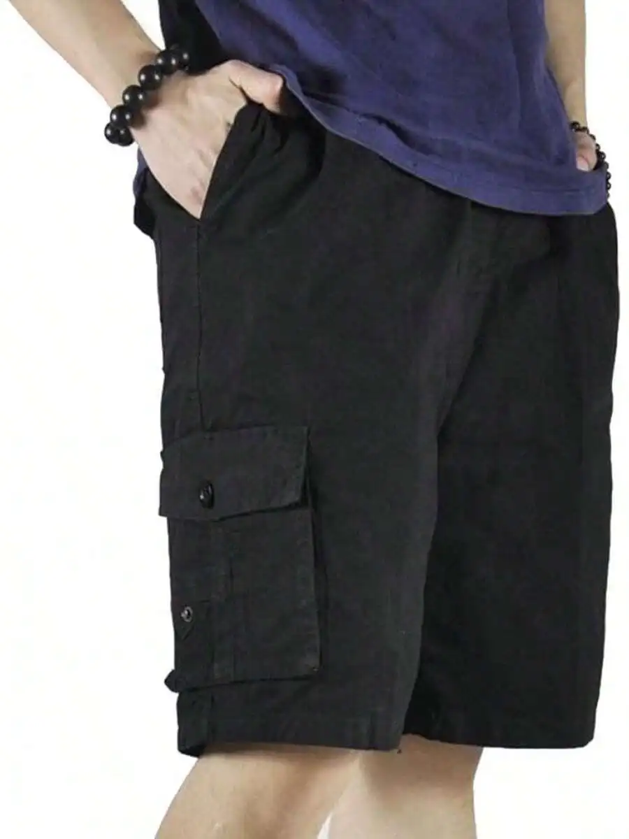 Mens Cotton Loose Drawstring Cargo Shorts With Elastic Waist And 4 Pockets
Mens Cotton Loose Drawstring Cargo Shorts With Elastic Waist And 4 Pockets