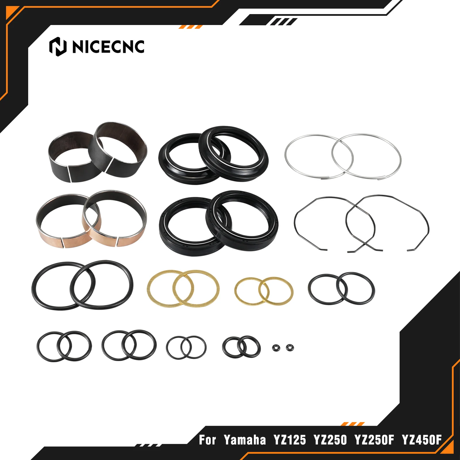 NICECNC For Yamaha YZ 125 YZ250 1996-2003 YZ250F YZ426F YZ450F WR250F WR400F WR426F WR450F WR250R WR250X Front Fork Seals Kit
NICECNC For Yamaha YZ 125 YZ250 1996-2003 YZ250F YZ426F YZ450F WR250F WR400F WR426F WR450F WR250R WR250X Front Fork Seals Kit