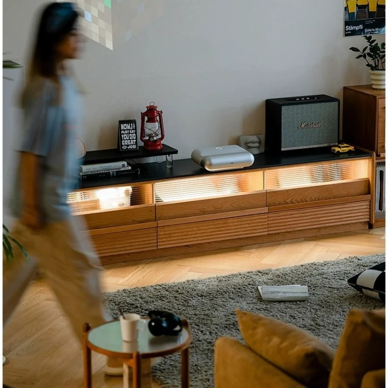 Japanese-style solid wood TV cabinet rock slab small apartment household living room locker simple floor TV cabinet
Japanese-style solid wood TV cabinet rock slab small apartment household living room locker simple floor TV cabinet