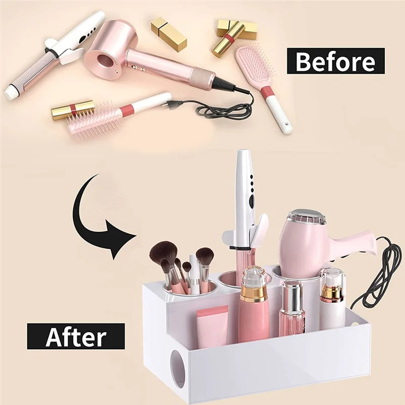 ABWP-Hair Tool Organizer Acrylic Countertop Hair Dryer And Styling Holder Makeup Toiletries Vanity Storage Stand With Cups C Dur
ABWP-Hair Tool Organizer Acrylic Countertop Hair Dryer And Styling Holder Makeup Toiletries Vanity Storage Stand With Cups C Dur