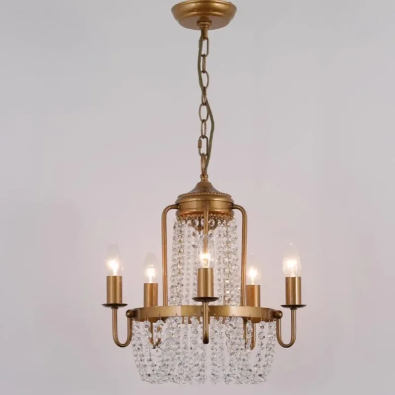 American style bedroom crystal chandelier, retro French style personalized minimalist restaurant foyer lighting fixtures
American style bedroom crystal chandelier, retro French style personalized minimalist restaurant foyer lighting fixtures