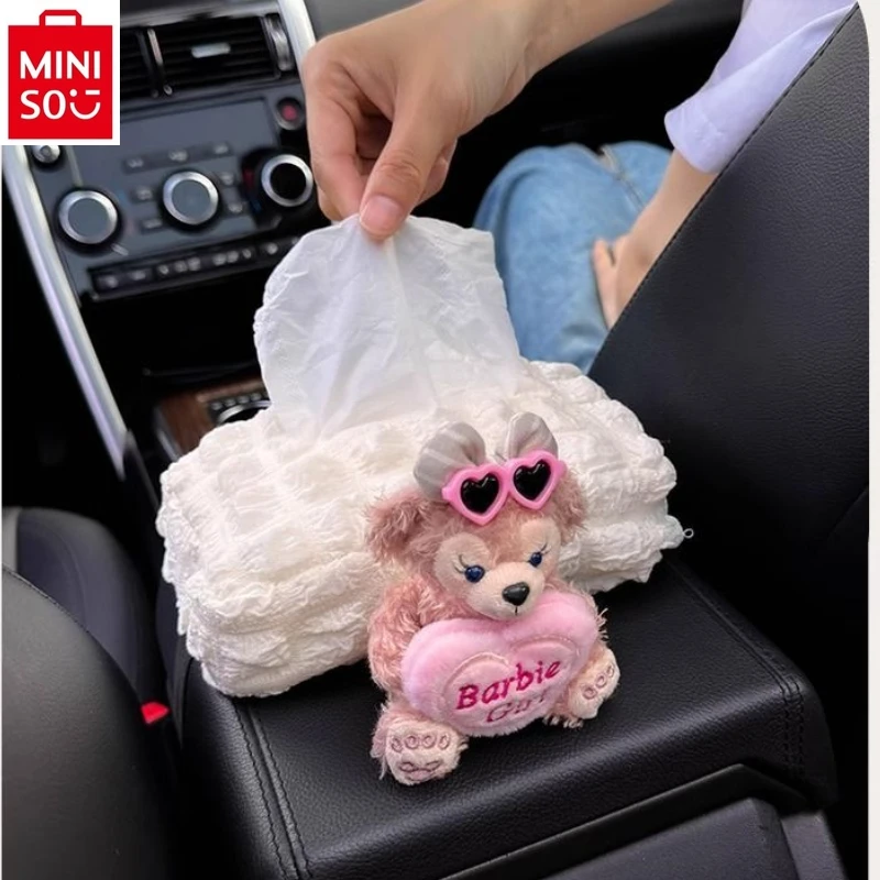 MINISO Car Paper Box Decorative Products Cute Cartoon Duffy Bear Anime Car Armrest Box Tissue Box Accessories
MINISO Car Paper Box Decorative Products Cute Cartoon Duffy Bear Anime Car Armrest Box Tissue Box Accessories