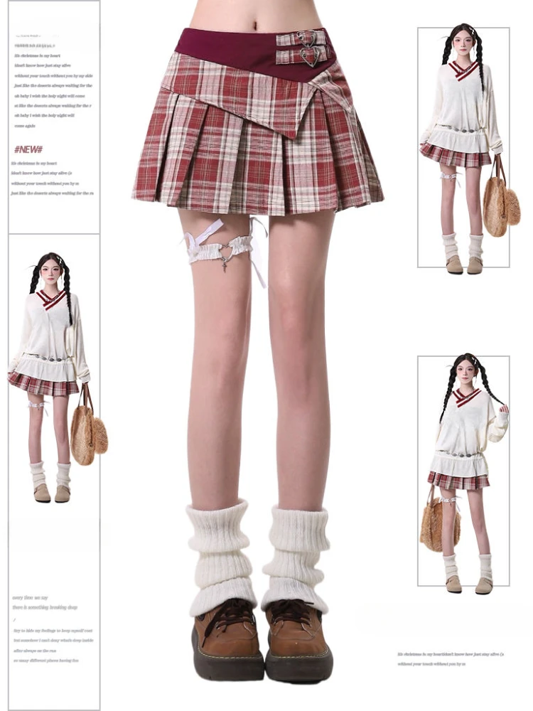 American Style Vintage Streetwear Plaid Skirt Spicy Girls High Waist Sweet Y2k Mini Skirt College A-line Pleated Skirt New Chic
American Style Vintage Streetwear Plaid Skirt Spicy Girls High Waist Sweet Y2k Mini Skirt College A-line Pleated Skirt New Chic