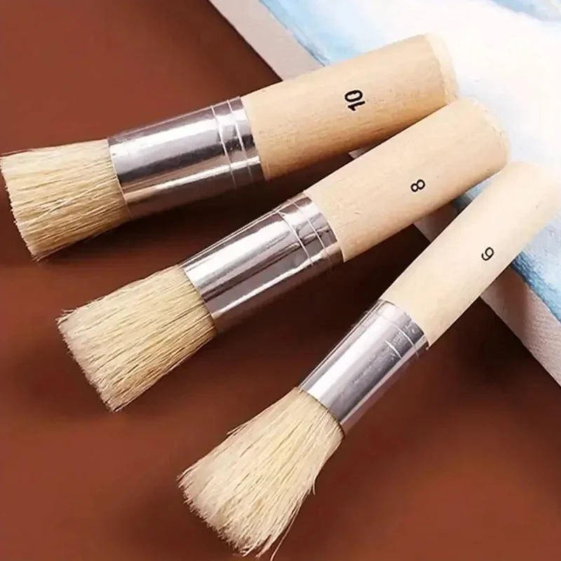 3pcs DIY Wooden Stencil Brush Pure Natural Bristle Paint Brush Perfect For Acrylic Paint, Wood, Oil Painting
3pcs DIY Wooden Stencil Brush Pure Natural Bristle Paint Brush Perfect For Acrylic Paint, Wood, Oil Painting