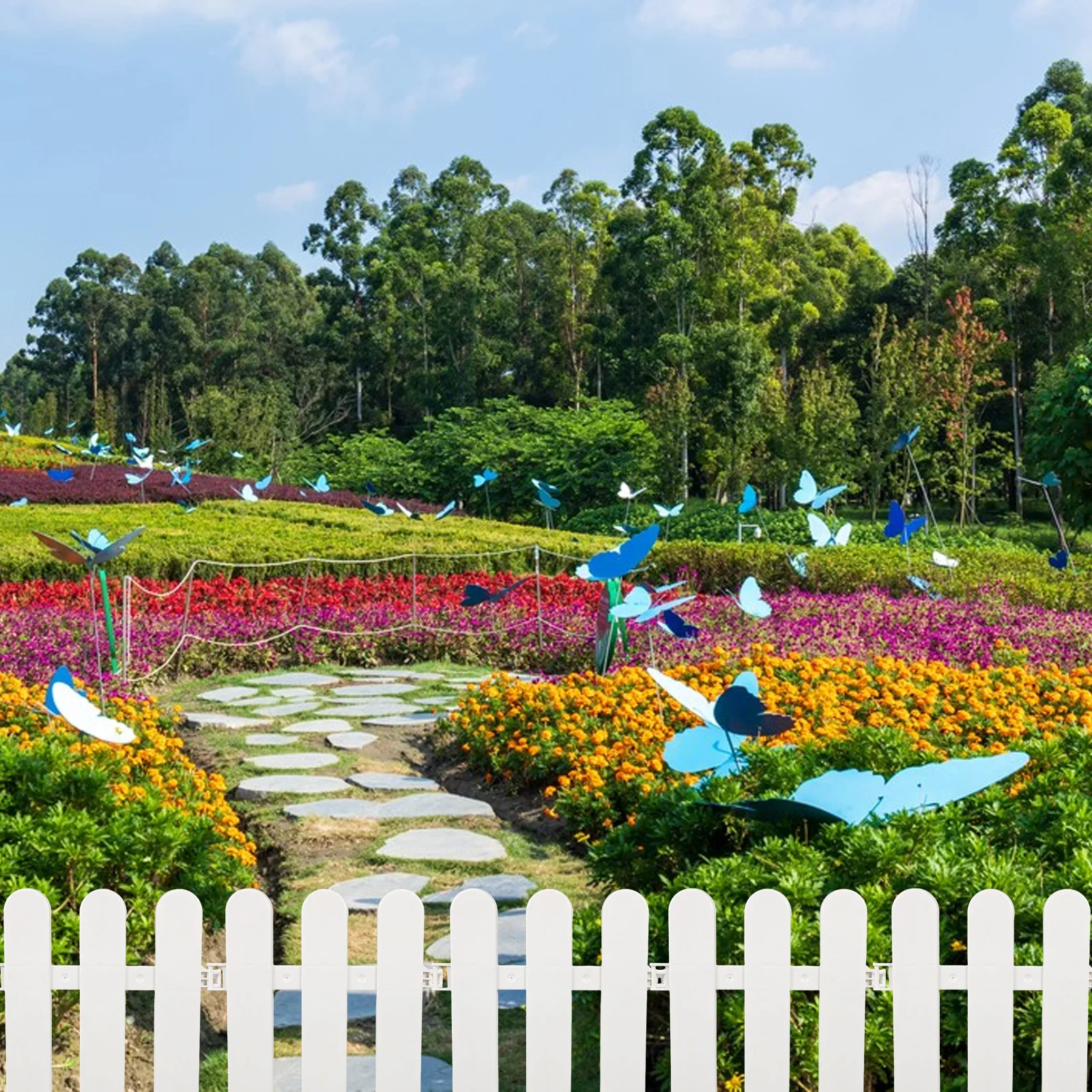 4Pcs Versatile White Plastic Fence for Garden Courtyard and Flowerbeds Flower Bed Fence Courtyard Gate Yard Insert
4Pcs Versatile White Plastic Fence for Garden Courtyard and Flowerbeds Flower Bed Fence Courtyard Gate Yard Insert