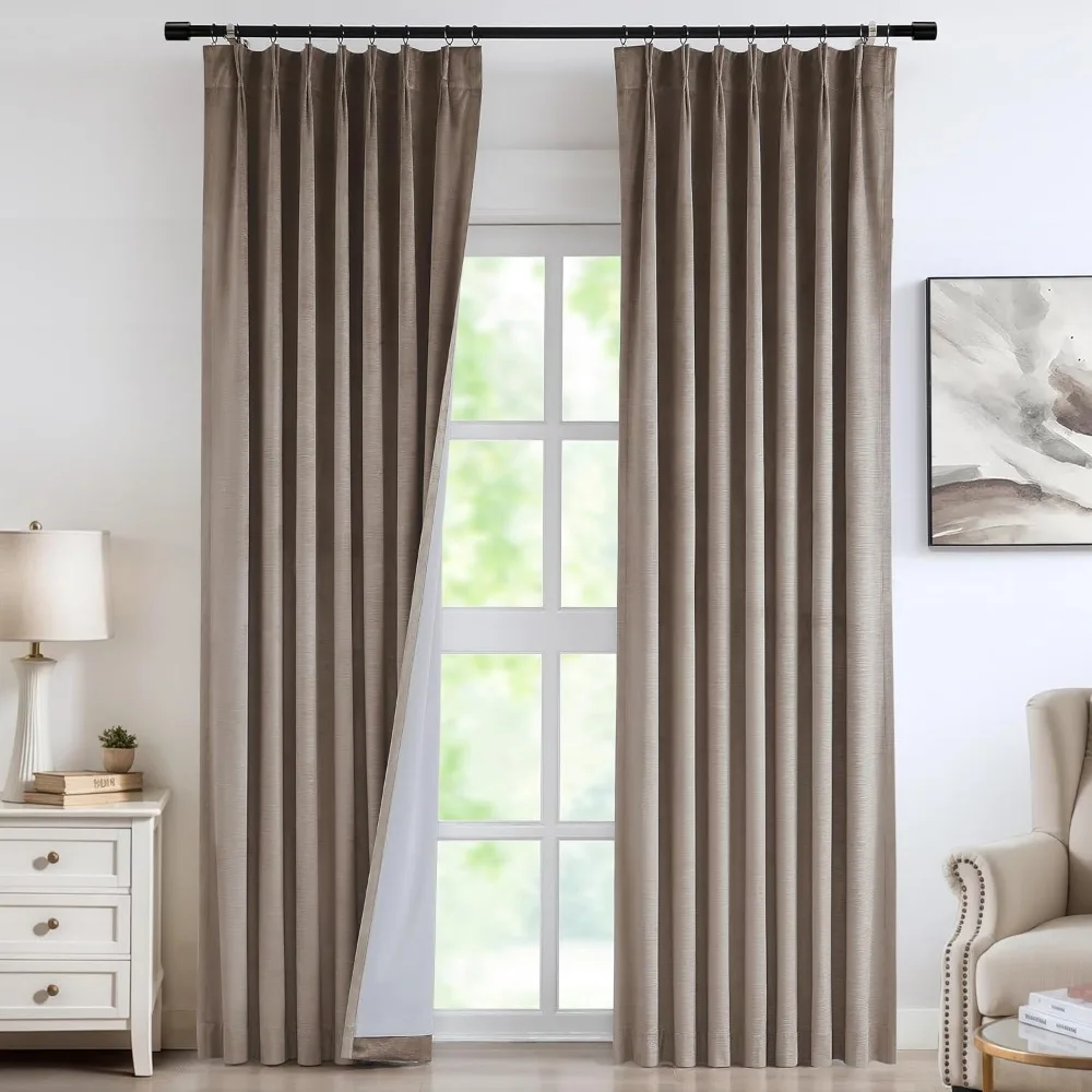 Mocha Tan Velvet Pinch Pleated Blackout Curtains 95% Room Darkening Window Curtains 102 inch for Living Room Bedroom Thermal In
Mocha Tan Velvet Pinch Pleated Blackout Curtains 95% Room Darkening Window Curtains 102 inch for Living Room Bedroom Thermal In