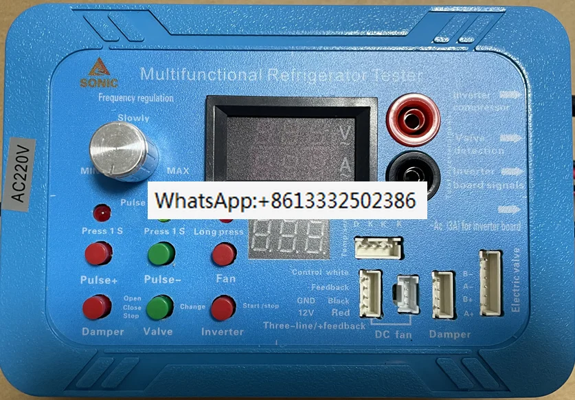 Inverter Refrigerator Testing Instrument Tester Compressor Inverter Board Pulse Solenoid Valve Fault Repair Test Tool Universal
Inverter Refrigerator Testing Instrument Tester Compressor Inverter Board Pulse Solenoid Valve Fault Repair Test Tool Universal