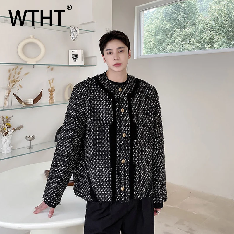 WTHT Vintage 2025 Autumn Men's Spliced Contrast Color Texture Loose Coats Fashion Round Neck Long Sleeves Jackets Male 2A1601
WTHT Vintage 2025 Autumn Men's Spliced Contrast Color Texture Loose Coats Fashion Round Neck Long Sleeves Jackets Male 2A1601