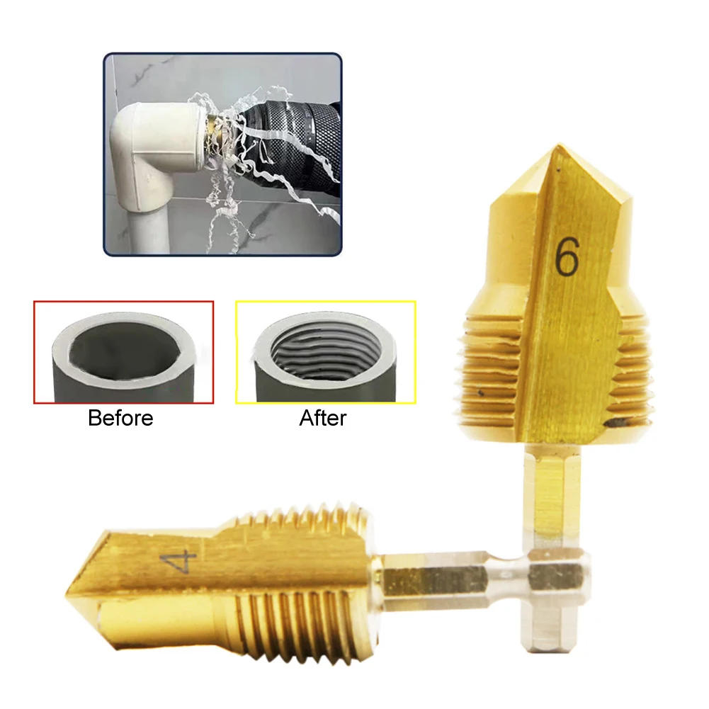 PPR Water Pipe Internal Thread Opener For Pvc Plastic Pipe With PPR Drill Bit Step Drill Hole Opener Water Pipe Tapping Tool
PPR Water Pipe Internal Thread Opener For Pvc Plastic Pipe With PPR Drill Bit Step Drill Hole Opener Water Pipe Tapping Tool
