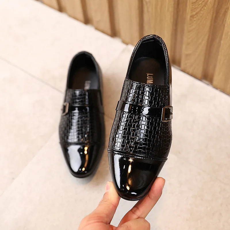 Boys Patent Leather Loafers Kids Crocodile Pattern Slip-On Shoes for School, Wedding & Daily Wear
Boys Patent Leather Loafers Kids Crocodile Pattern Slip-On Shoes for School, Wedding & Daily Wear