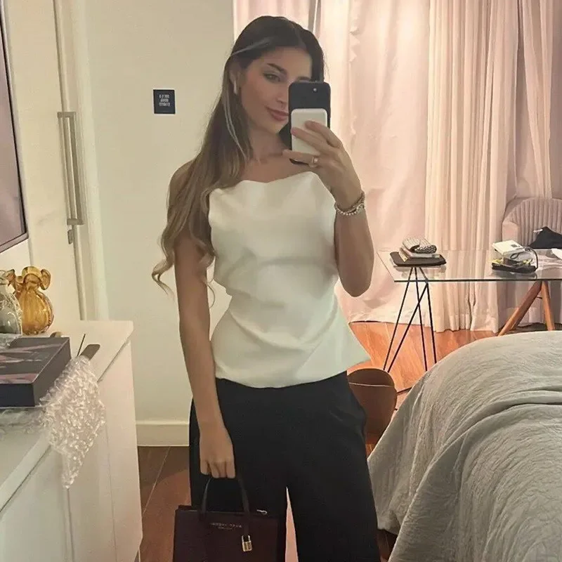 New Black Backless Top Female Sleeveless White Crop Top Women Summer Sexy Tops Woman Party Women's Evening Top With Straps
New Black Backless Top Female Sleeveless White Crop Top Women Summer Sexy Tops Woman Party Women's Evening Top With Straps