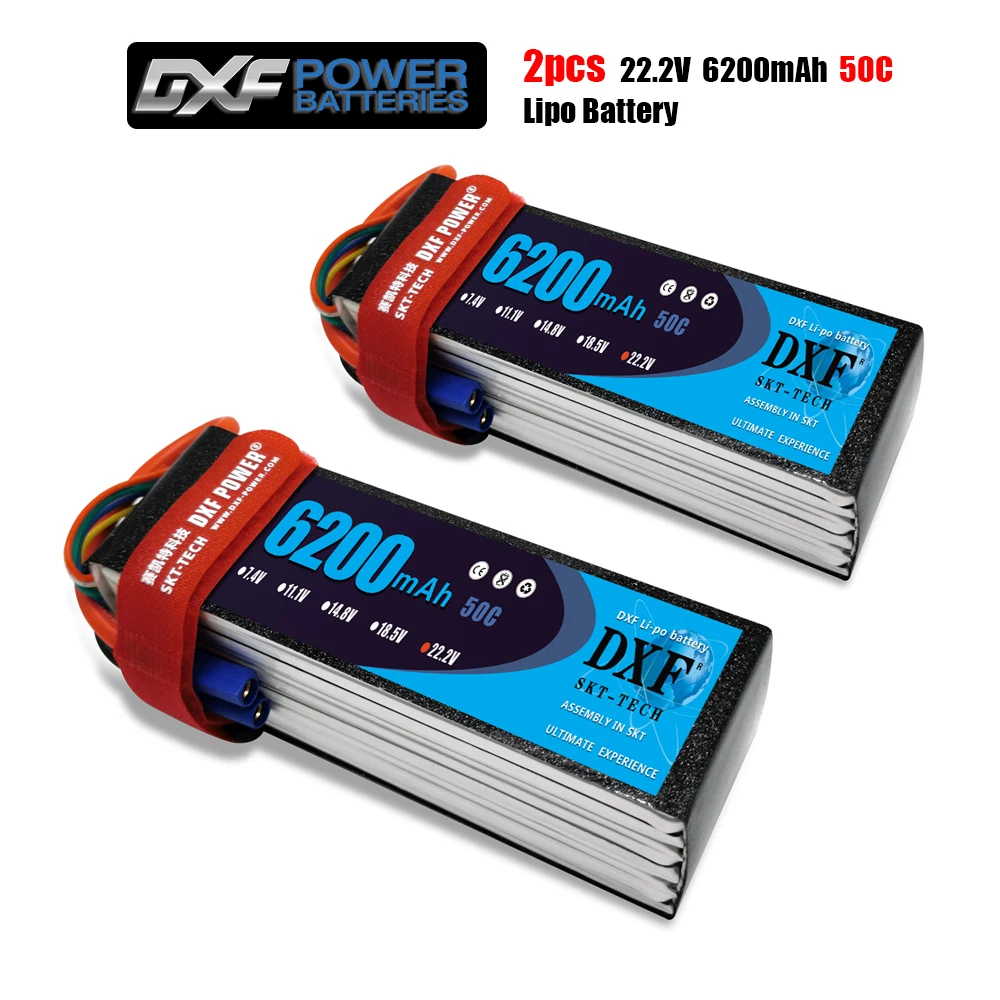 2PCS DXF 7.4V 7.6V 11.1V 15.2V 14.8V 22.2V 2S 3S 4S 6S 5200Mah 6300Mah 6500mAh 6200mAh 6750mAh 8000mAh 7000mAh Lipo Batteries
2PCS DXF 7.4V 7.6V 11.1V 15.2V 14.8V 22.2V 2S 3S 4S 6S 5200Mah 6300Mah 6500mAh 6200mAh 6750mAh 8000mAh 7000mAh Lipo Batteries