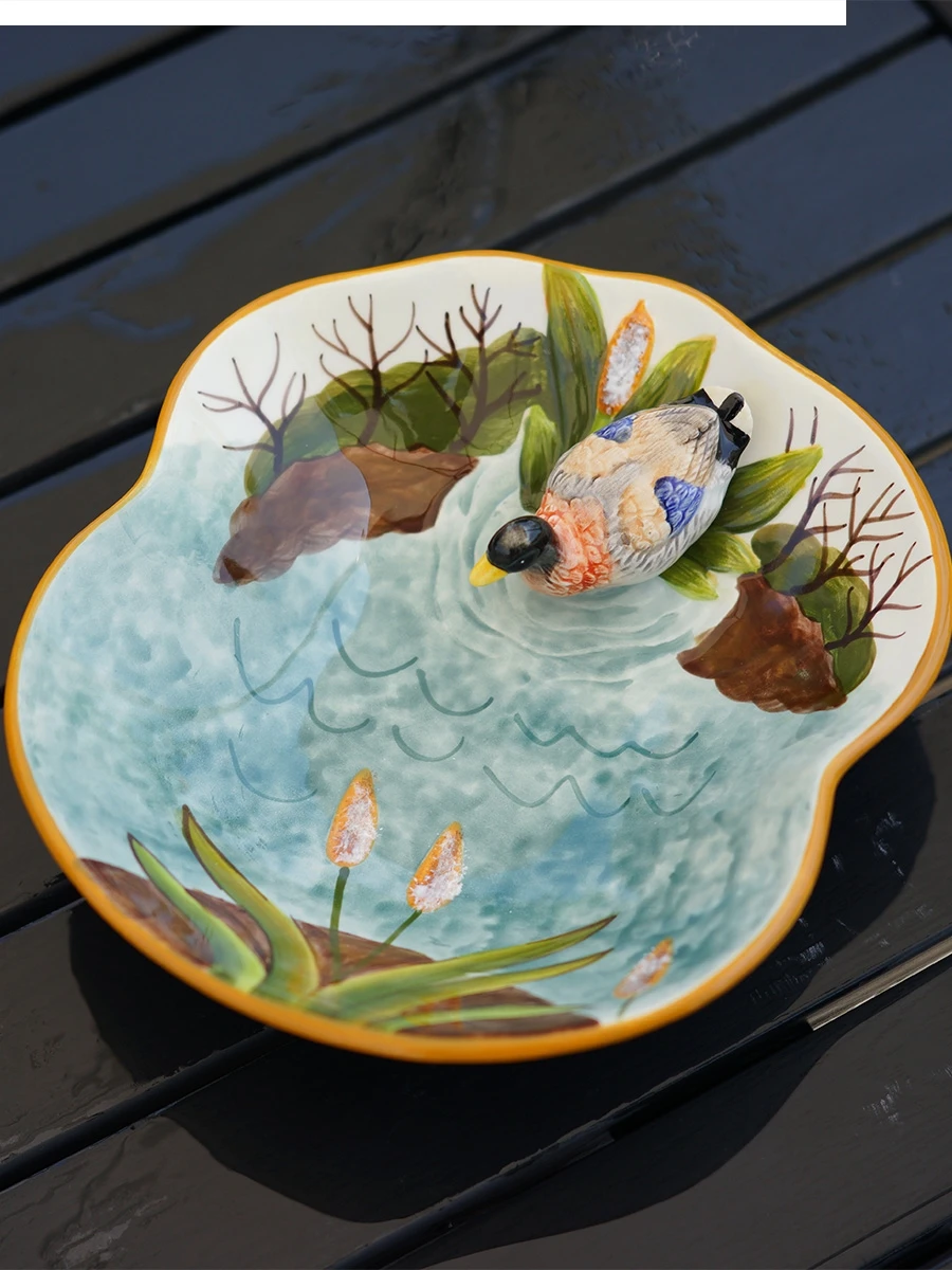 Керамическая бирюзовая маленькая сушеная дыня в европейском стиле на день учителя CN (Origin)