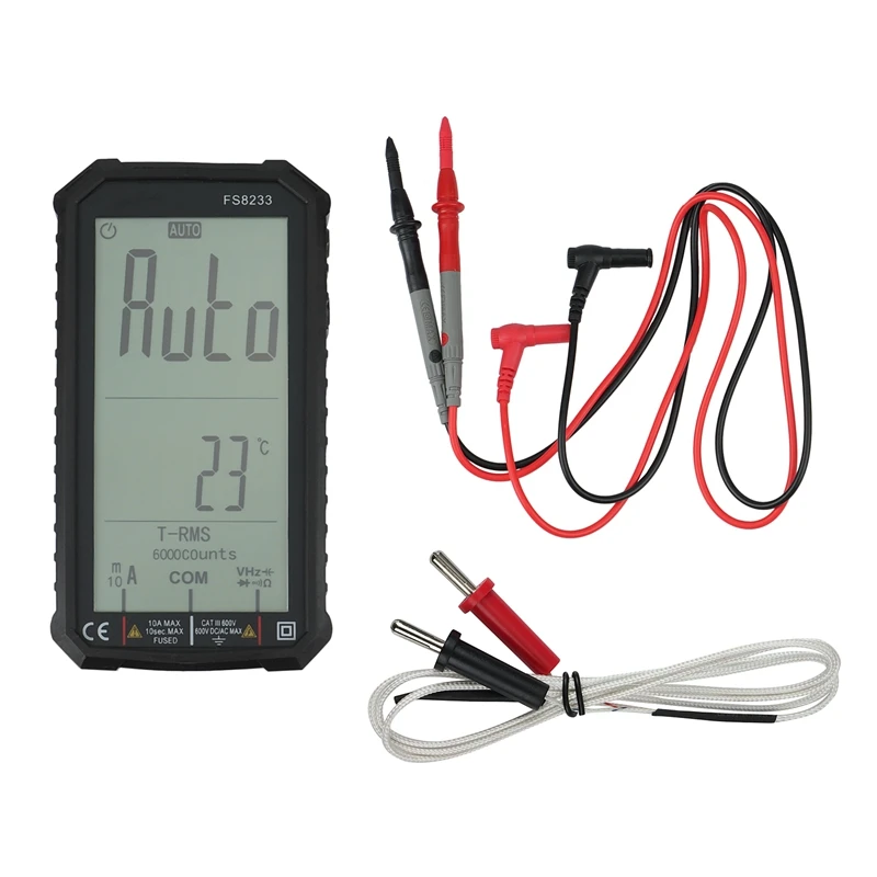 5.5In LED Screen Digital Multimeter Tester,Voltmeter With Test Leads High Low Voltage Tester, Non Contact Voltage Tester
5.5In LED Screen Digital Multimeter Tester,Voltmeter With Test Leads High Low Voltage Tester, Non Contact Voltage Tester