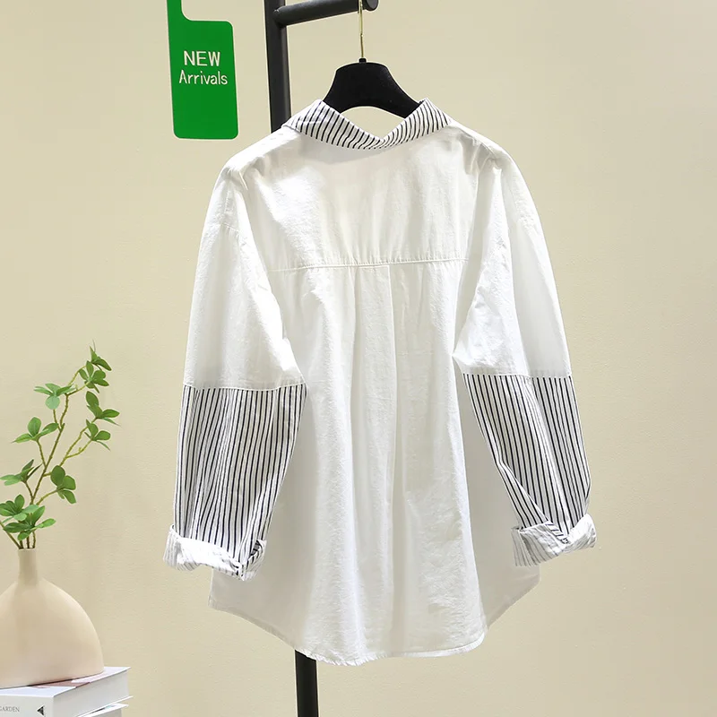 SuperAen Irregular Striped Splicing Shirt Women's 2025 Spring New Loose Casual Shirt Chic Top
SuperAen Irregular Striped Splicing Shirt Women's 2025 Spring New Loose Casual Shirt Chic Top
