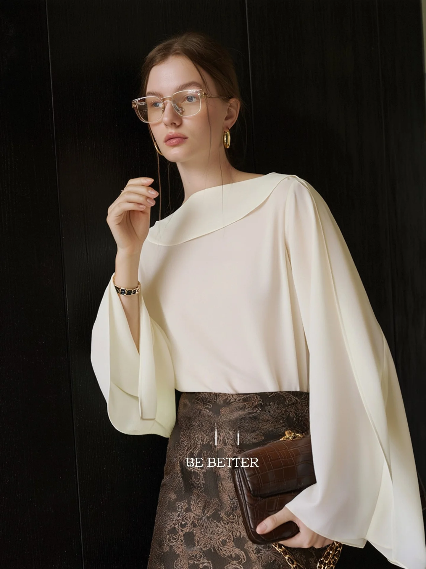 Elegant Drapey Long Sleeve Shirt Women's Collared Spring New Style Classy Top Trendy French Style Fitted Blouse Regular Sleeve
Elegant Drapey Long Sleeve Shirt Women's Collared Spring New Style Classy Top Trendy French Style Fitted Blouse Regular Sleeve
