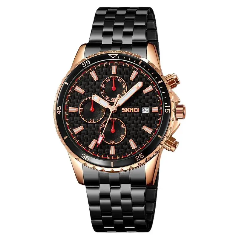 SkmeiMen's Watch Stainless Steel with Multifunctional Luminous Waterproof Men's Watch Watch Men's Watch Casual Quartz Watch
SkmeiMen's Watch Stainless Steel with Multifunctional Luminous Waterproof Men's Watch Watch Men's Watch Casual Quartz Watch