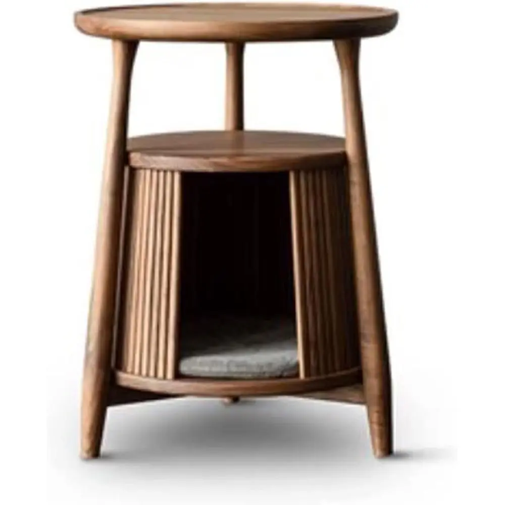 Solid Wood End Table with Built-in Cat House, Nightstand, and Side Table for Living Room, Bedroom, or Balcony
Solid Wood End Table with Built-in Cat House, Nightstand, and Side Table for Living Room, Bedroom, or Balcony