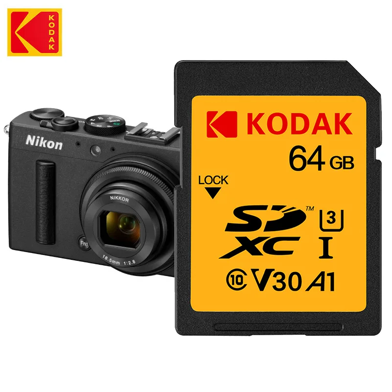 Карта памяти KODAK 32 ГБ 64 ГБ для камеры, 100 МБ/с, высокоскоростные SD-карты, 256 ГБ, 128 ГБ SDXC C10 A1 U3 V30 UHS-I sdcards для 4K HD SLR DV
Карта памяти KODAK 32 ГБ 64 ГБ для камеры, 100 МБ/с, высокоскоростные SD-карты, 256 ГБ, 128 ГБ SDXC C10 A1 U3 V30 UHS-I sdcards для 4K HD SLR DV
