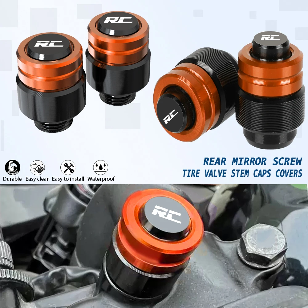 For RC RC8 RC8R RC125 RC200 RC390 2003-2023 2022 2021 2020 2019 2018 Motorcycles Tire Valve Stem Caps Covers Rear Mirror Screw
For RC RC8 RC8R RC125 RC200 RC390 2003-2023 2022 2021 2020 2019 2018 Motorcycles Tire Valve Stem Caps Covers Rear Mirror Screw