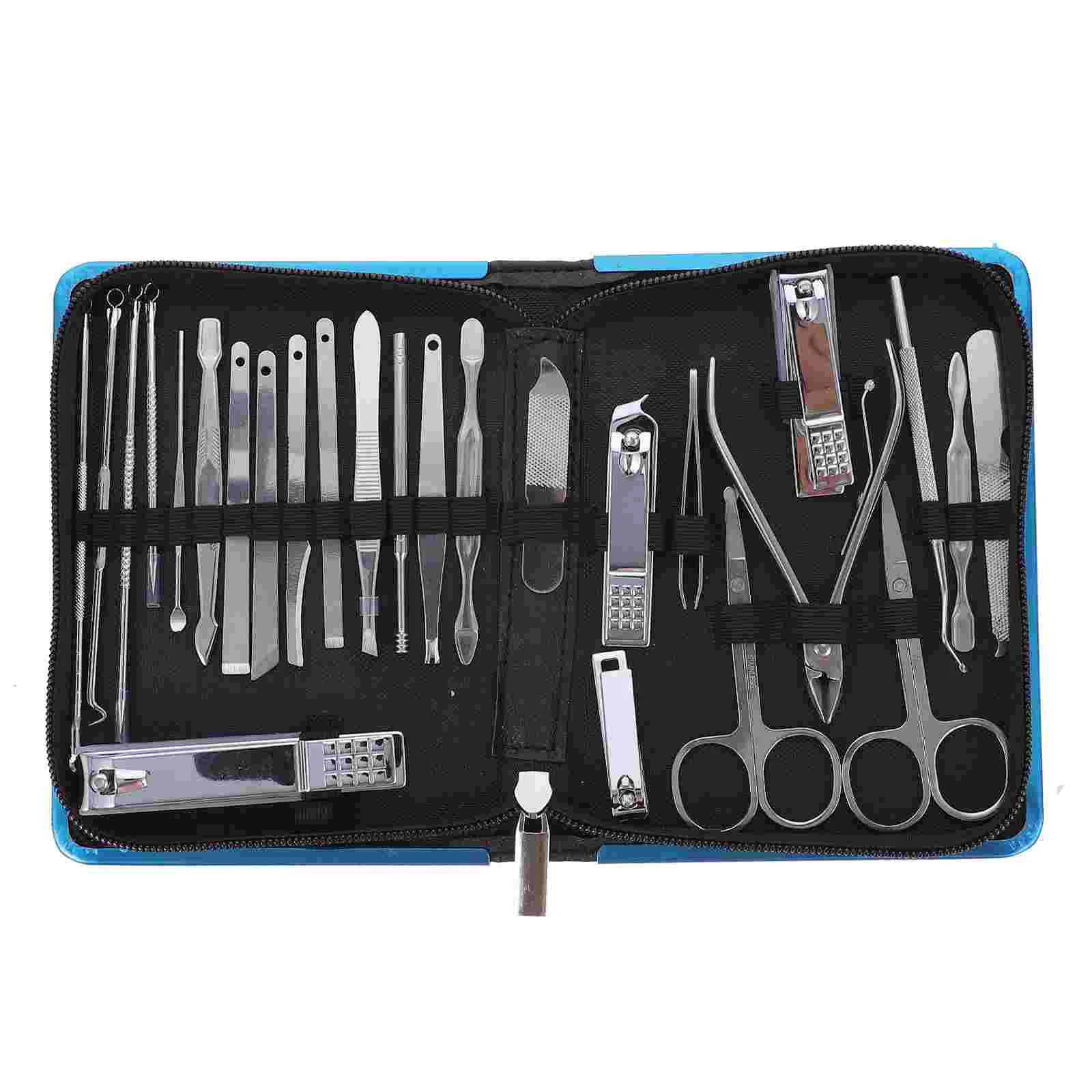 26 Pcs Nail Set Kits Women Manicure Clipper Tools Suite Stainless Steel Pedicure Miss
26 Pcs Nail Set Kits Women Manicure Clipper Tools Suite Stainless Steel Pedicure Miss