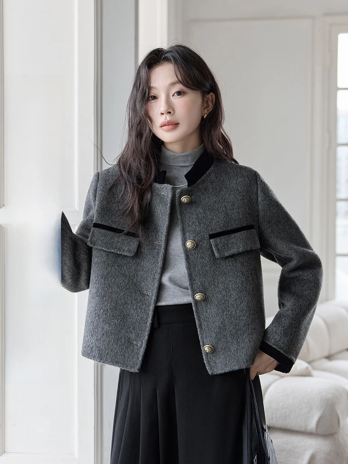 HuiXi ey Woolen Coat Women's Winter 2025 New Splicing Versatile Ele Small Fraance Sle Top Commute Korean Sle
HuiXi ey Woolen Coat Women's Winter 2025 New Splicing Versatile Ele Small Fraance Sle Top Commute Korean Sle