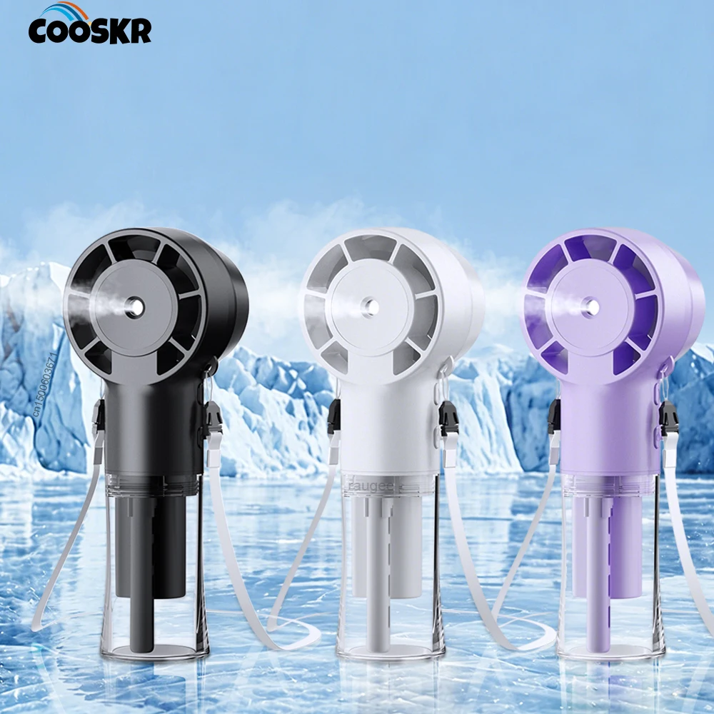 Water Mist Fan Portable Handheld Humidifier Fan with Sprayer Rechargeable 4 Wind Speed Coolling Mist Fan Mini Water Spray Fan
Water Mist Fan Portable Handheld Humidifier Fan with Sprayer Rechargeable 4 Wind Speed Coolling Mist Fan Mini Water Spray Fan