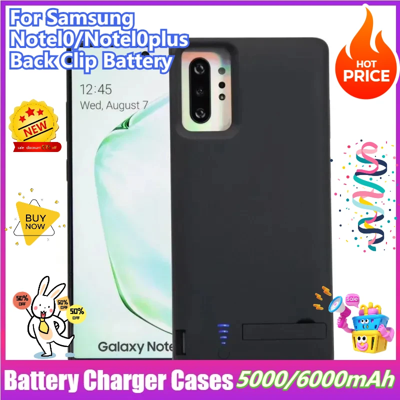 5000/6000mAh for Samsung Note10/Note10plus Back Clip Battery Phone Case Mobile Power Bank
5000/6000mAh for Samsung Note10/Note10plus Back Clip Battery Phone Case Mobile Power Bank