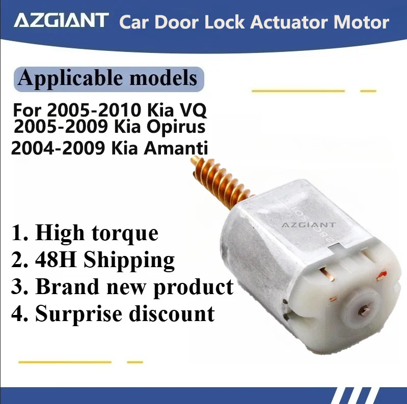 AZGIANT Car door lock actuator motor for Kia VQ/Opirus/Amanti FC-280 Front Rear Left Right High-Speed Motor accesorios de auto
AZGIANT Car door lock actuator motor for Kia VQ/Opirus/Amanti FC-280 Front Rear Left Right High-Speed Motor accesorios de auto