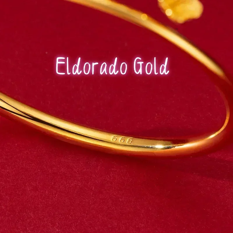 Eldorado Gold 9999 Real Gold 24K Wedding Golden Peach Blossom Bracelet Japanese and Korean Fashion Girl Gold Glossy Push-pull F
Eldorado Gold 9999 Real Gold 24K Wedding Golden Peach Blossom Bracelet Japanese and Korean Fashion Girl Gold Glossy Push-pull F
