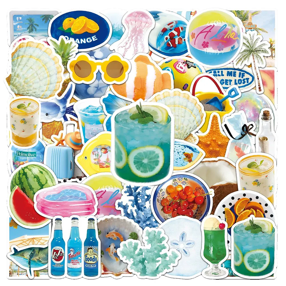 10/30/50pcs INS Style Beach Aesthetic Stickers Summer Small Fresh Sticker Luggage Phone Notebook Bike Graffiti Decals Decoration
10/30/50pcs INS Style Beach Aesthetic Stickers Summer Small Fresh Sticker Luggage Phone Notebook Bike Graffiti Decals Decoration