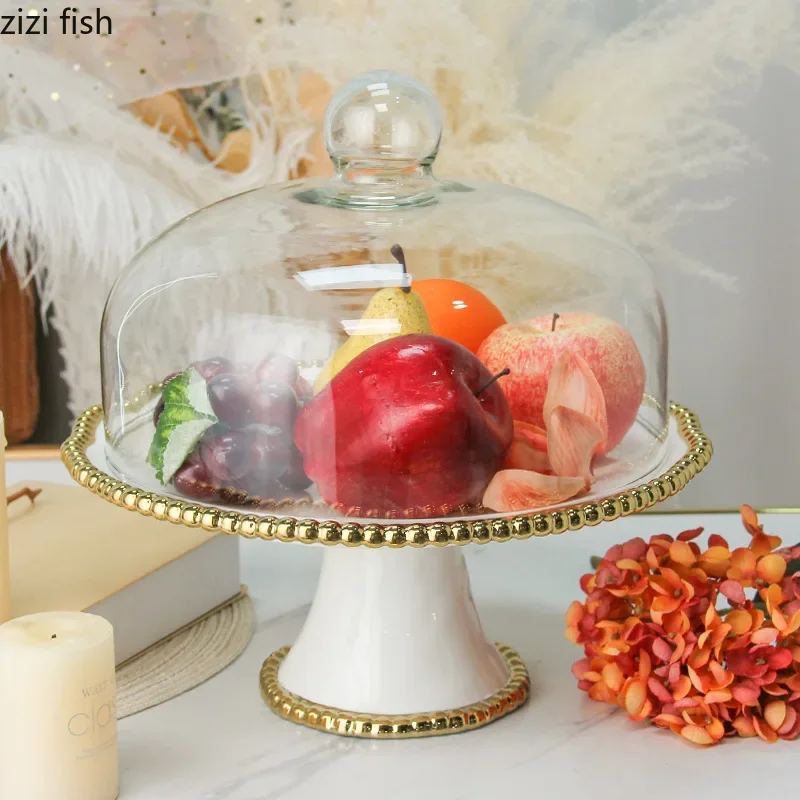 Golden Bead High Footed Cake Tray Ceramic Dessert Plate Fruit Plate Cake Stand Dim Sum Dish Snack Bowl Display Tray Bread Plates
Golden Bead High Footed Cake Tray Ceramic Dessert Plate Fruit Plate Cake Stand Dim Sum Dish Snack Bowl Display Tray Bread Plates
