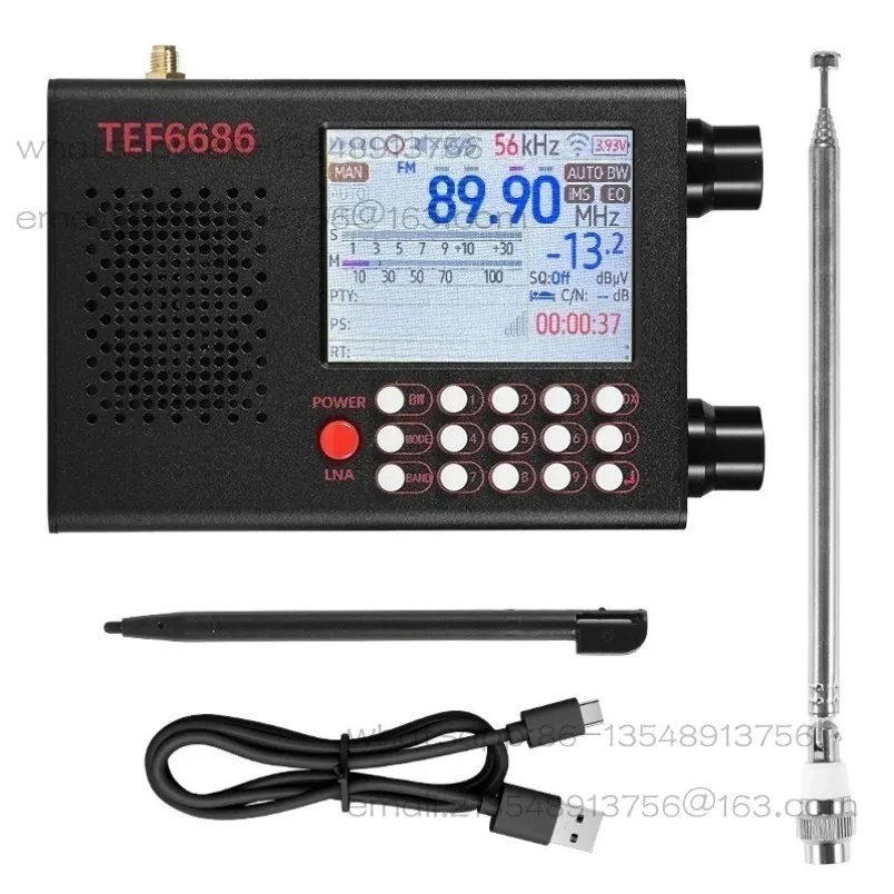 Высокочувствительное вседиапазонное FM/AM/коротковолновое радио TEF6686 с 2,8-дюймовым ЖК-дисплеем и DSP-приемником TEF 6686 RADIO SDR
Высокочувствительное вседиапазонное FM/AM/коротковолновое радио TEF6686 с 2,8-дюймовым ЖК-дисплеем и DSP-приемником TEF 6686 RADIO SDR