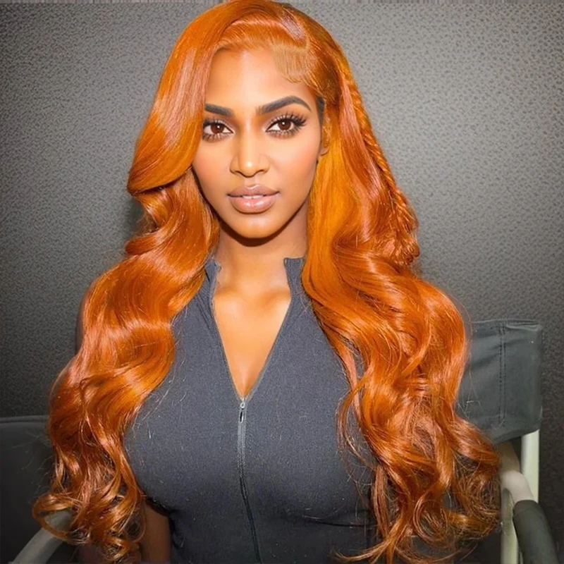 Body Wave blonde orange wigs 30 36inch ginger lace front wig human hair Pre plucked Remy brazilian wigs on sale for women
Body Wave blonde orange wigs 30 36inch ginger lace front wig human hair Pre plucked Remy brazilian wigs on sale for women