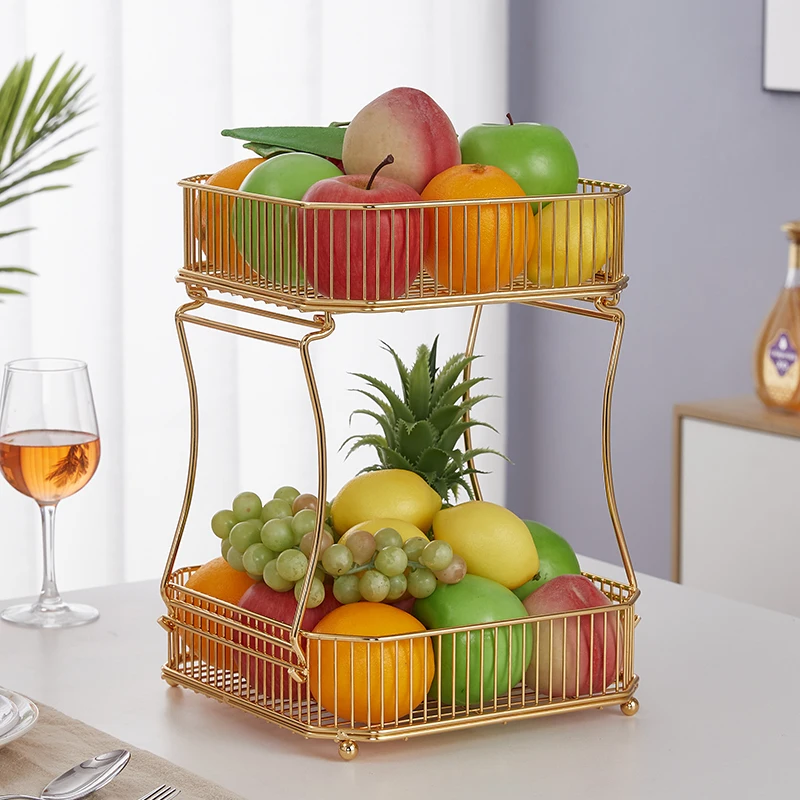 Nordic Style Home Fruit Snack Tray Desktop Fruit Basket High-End Light Luxury Simple Double-Layer Storage Fruit Rack
Nordic Style Home Fruit Snack Tray Desktop Fruit Basket High-End Light Luxury Simple Double-Layer Storage Fruit Rack