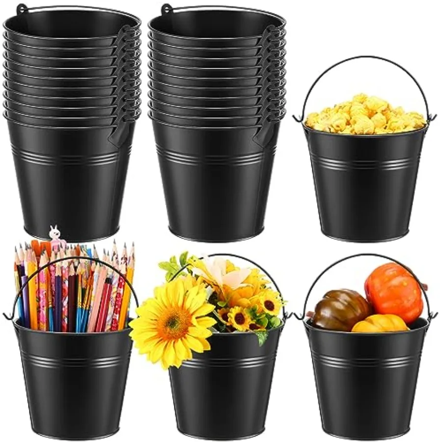 24 Pcs Metal Bucket 5 x 3.5 x 4.7 Inch Mini Party Buckets for Flower Pot Plant Basket Iron Small Metallic Pails with Handle for
24 Pcs Metal Bucket 5 x 3.5 x 4.7 Inch Mini Party Buckets for Flower Pot Plant Basket Iron Small Metallic Pails with Handle for