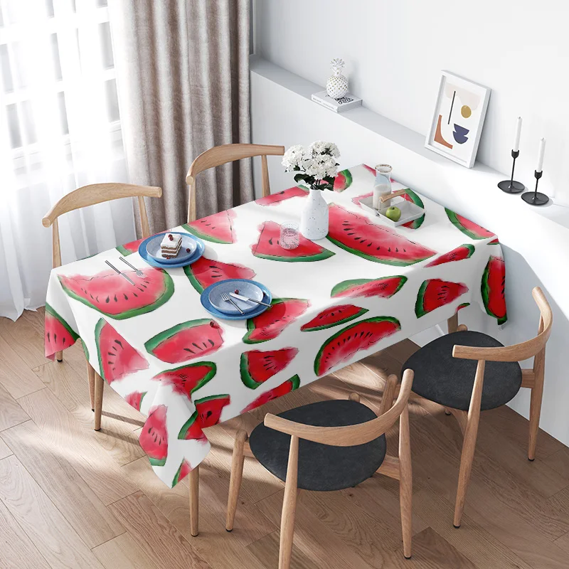 Watermelon Tablecloth - Kitchen Dining Room Decor Fresh Fruit Pattern Print On Cotton Fabric For Home Decoration
Watermelon Tablecloth - Kitchen Dining Room Decor Fresh Fruit Pattern Print On Cotton Fabric For Home Decoration