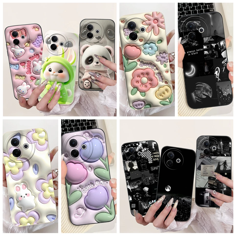 Новый модный чехол для Vivo Y39 5G V2436/Vivo Y300i Y200 Y300 5G, чехол для телефона с цветком и бабочкой, девчачья задняя крышка, мягкий силикон
Новый модный чехол для Vivo Y39 5G V2436/Vivo Y300i Y200 Y300 5G, чехол для телефона с цветком и бабочкой, девчачья задняя крышка, мягкий силикон