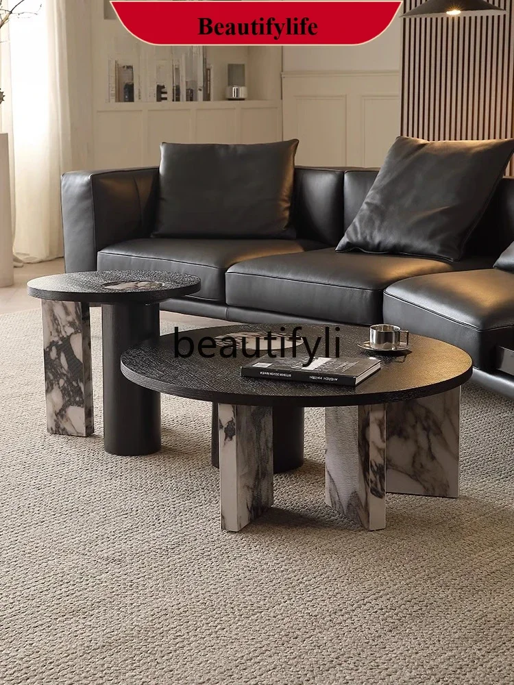 Italian minimalist luxury stone coffee table light luxury modern high-end round 2024 new marble coffee table G1218
Italian minimalist luxury stone coffee table light luxury modern high-end round 2024 new marble coffee table G1218