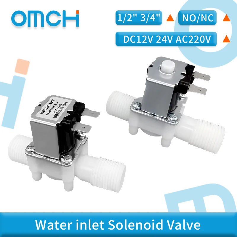 IKFAE 1/2" 3/4" Water Control Valve Controller DC 12V 24V AC220V Male Solenoid Valve Switch Normally Closed Normally Open
IKFAE 1/2" 3/4" Water Control Valve Controller DC 12V 24V AC220V Male Solenoid Valve Switch Normally Closed Normally Open