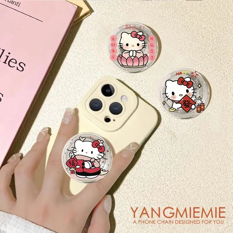 1/3 Pcs New Sanrio Hello Kitty cell phone holder kawaii airbag portable stick-on compact retractable lazy back sticker holder
1/3 Pcs New Sanrio Hello Kitty cell phone holder kawaii airbag portable stick-on compact retractable lazy back sticker holder