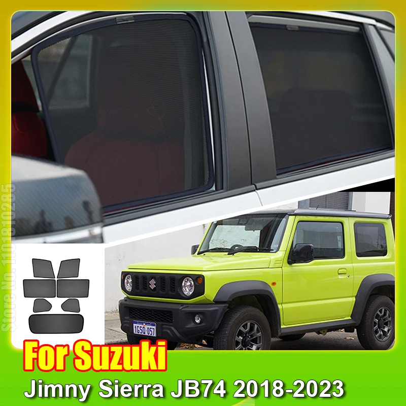 Автомобильный Магнитный солнцезащитный козырек для Suzuki Jimny Sierra JB74 2018-2023, передняя ветровая занавеска, задний козырек
Автомобильный Магнитный солнцезащитный козырек для Suzuki Jimny Sierra JB74 2018-2023, передняя ветровая занавеска, задний козырек