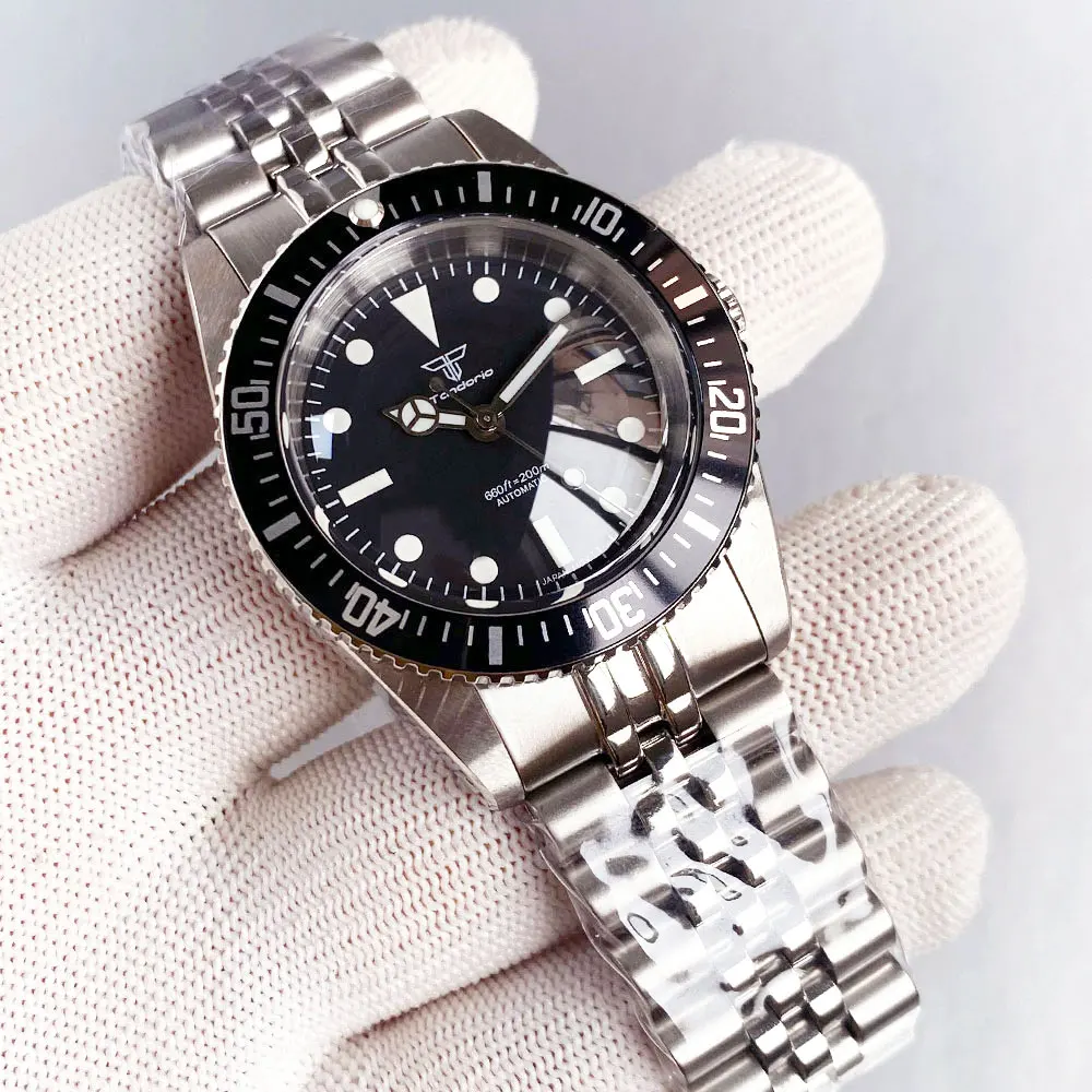 New Fashion Tandorio 38mm Bubble Sapphire Crystal NH35A Automatic 200M Waterproof Dive Watch Men 120 Clicks Unidirectional Bezel
New Fashion Tandorio 38mm Bubble Sapphire Crystal NH35A Automatic 200M Waterproof Dive Watch Men 120 Clicks Unidirectional Bezel