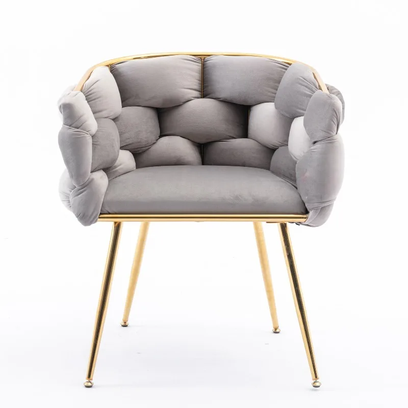 Luxury modern simple leisure velvet single sofa chair bedroom lazy person household dresser stool manicure table back chair gray
Luxury modern simple leisure velvet single sofa chair bedroom lazy person household dresser stool manicure table back chair gray