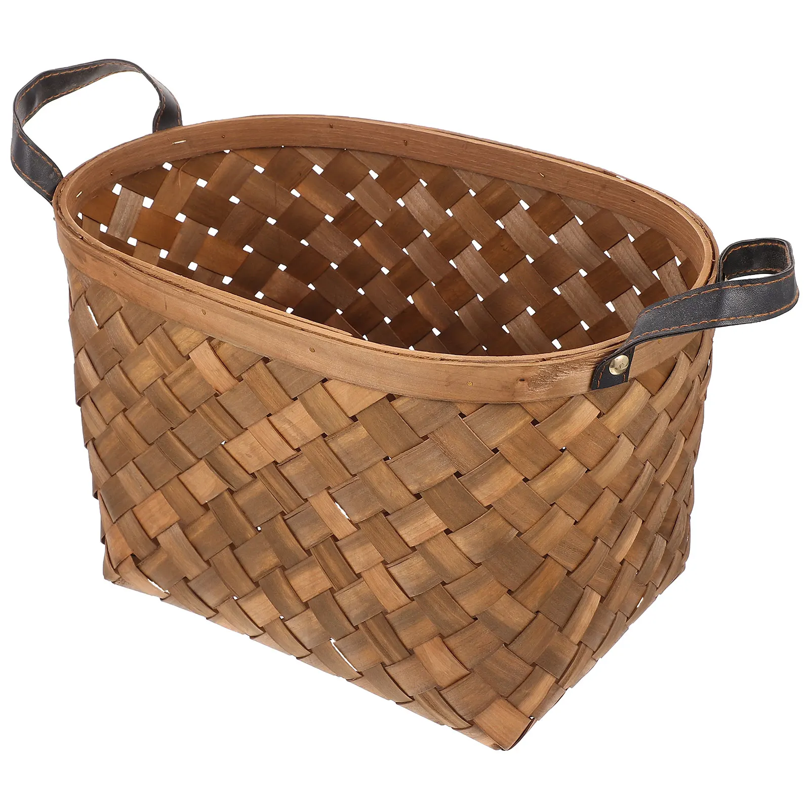 Portable Woven Baskets Natural Fruit Storage Rustic Decoration Large Capacity Handmade Picnic Basket Sundries Kitchen Bar Office
Portable Woven Baskets Natural Fruit Storage Rustic Decoration Large Capacity Handmade Picnic Basket Sundries Kitchen Bar Office