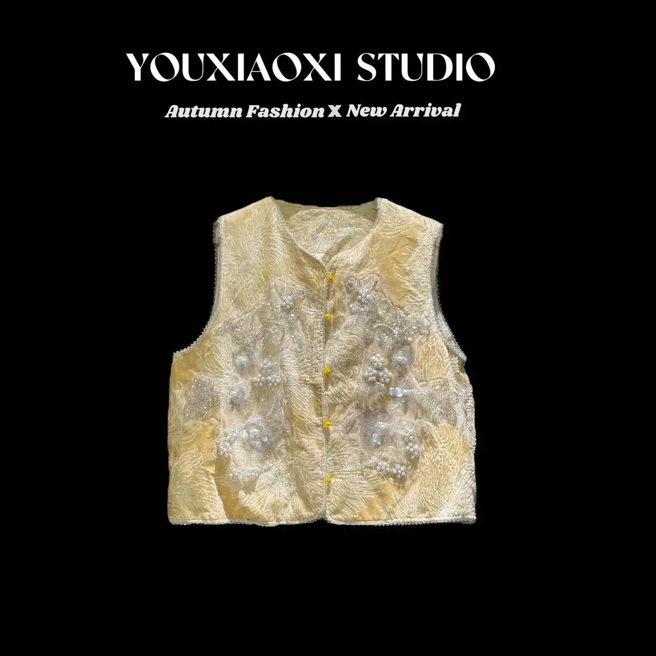 Бархатный жилет с вышивкой и пэчворком XIAOX Golden Autumn Moon из мягкой полиэстеровой ткани, однотонный дизайн для молодых женщин
Бархатный жилет с вышивкой и пэчворком XIAOX Golden Autumn Moon из мягкой полиэстеровой ткани, однотонный дизайн для молодых женщин