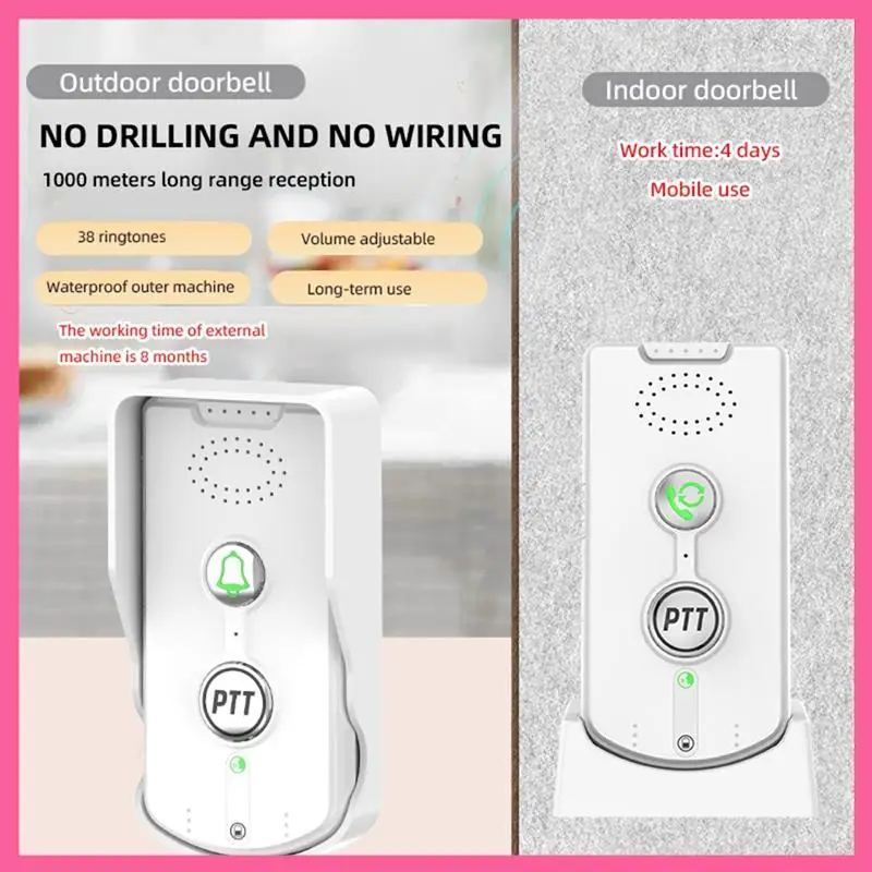 Old Man's Bedside Doorbell Wireless Intercom Pager Smart Emergency Home Wireless Doorbell Black
Old Man's Bedside Doorbell Wireless Intercom Pager Smart Emergency Home Wireless Doorbell Black