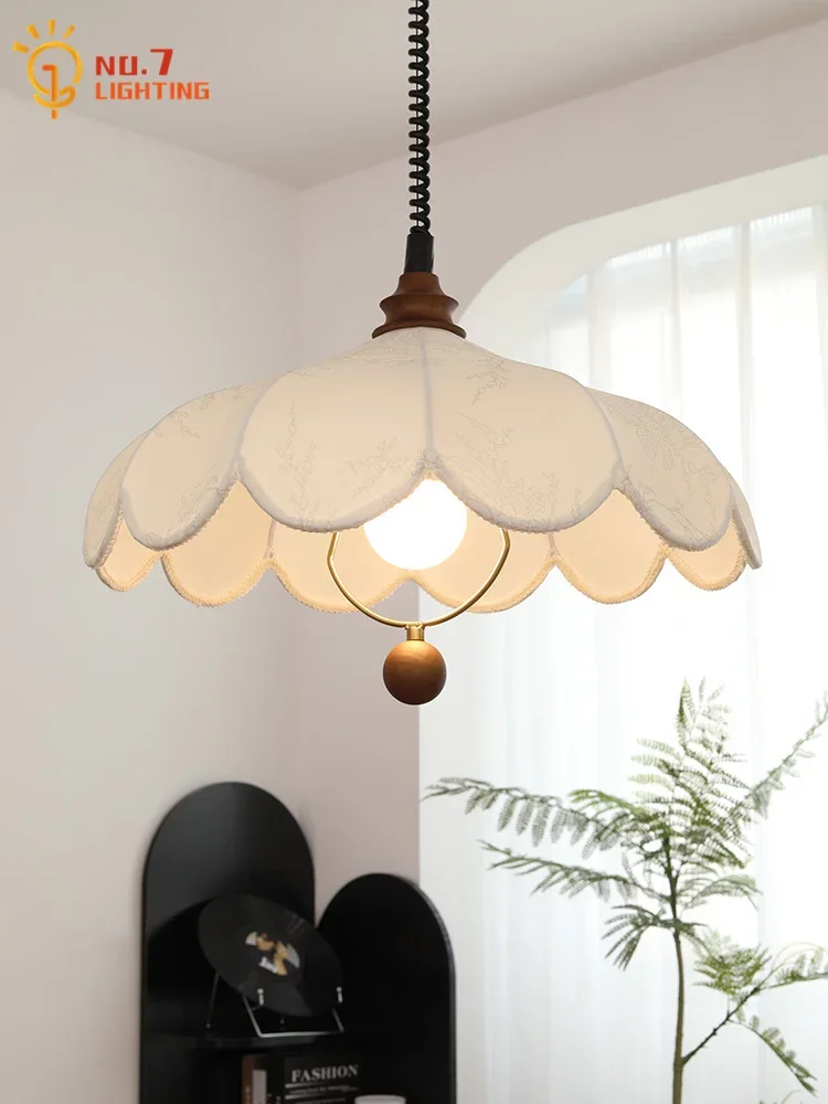 French Retro Retractable Pendant Lights LED E27 Fabric Art Decorative Hanging Lamp Bar Counter Study Tea/living/Dining Room Cafe
French Retro Retractable Pendant Lights LED E27 Fabric Art Decorative Hanging Lamp Bar Counter Study Tea/living/Dining Room Cafe