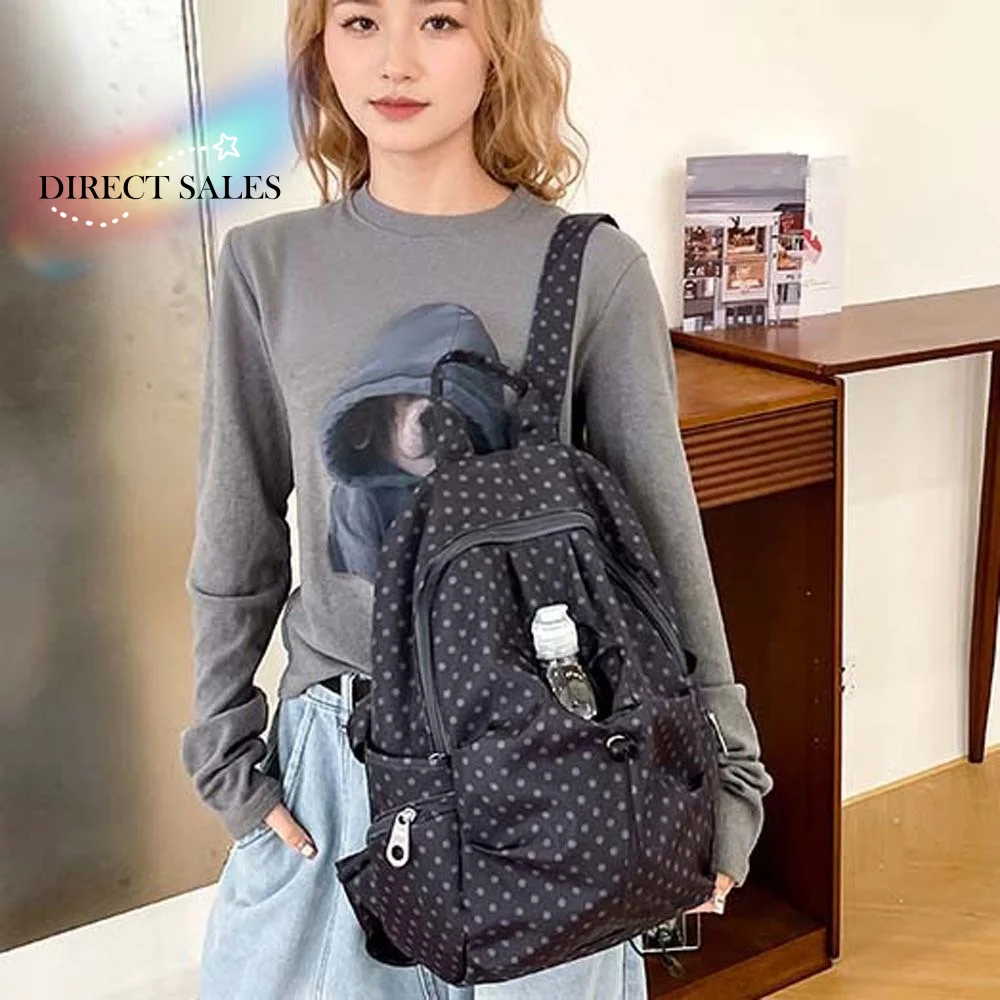 Anti-splash Water Polka Dot Nylon Backpack Lightweight Drawstring Student School Bag Spacious Durable Travel Daypack Gym Sports
Anti-splash Water Polka Dot Nylon Backpack Lightweight Drawstring Student School Bag Spacious Durable Travel Daypack Gym Sports